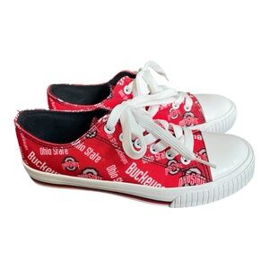 Ohio State Buckeyes Red Sneakers Like New Condition